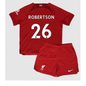 Liverpool Andrew Robertson #26 babykläder Hemmatröja barn 2022-23 Korta ärmar (+ Korta byxor)